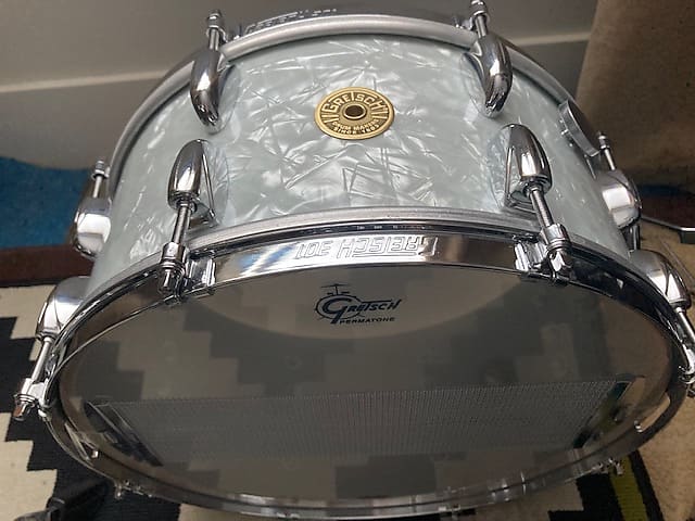 Gretsch LIMITED EDITION 6.5” x 14” Broadkaster Snare Drum White