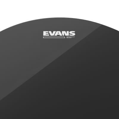 Evans Resonant Black Tom Drum Head, 10 Inch image 2