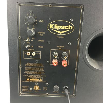 Klipsch KSW 10 10" Power Sub-woofer Great Condition! image 4