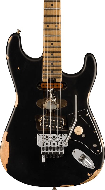 EVH Frankie Relic Series Electric Guitar, Black w/ Gig Bag image 1