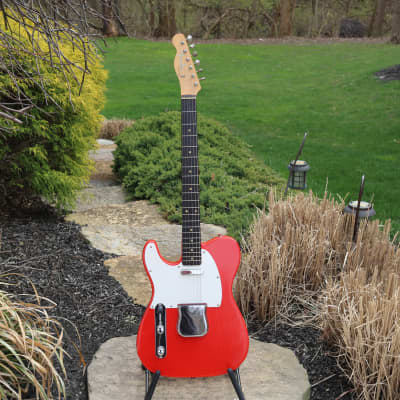 1960 Fender Slab Board Telecaster Rare Duco Red Lefty image 3