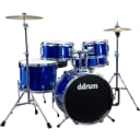 ddrum D1 5-Piece Junior Drum Set with Cymbals Regular Police Blue