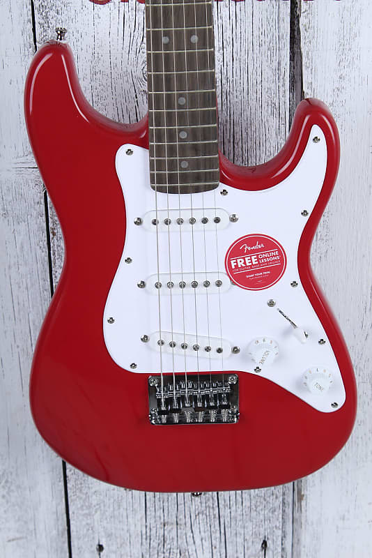 Fender® Squier Mini Stratocaster Electric Guitar 22.75 Inch Scale Dakota Red image 1