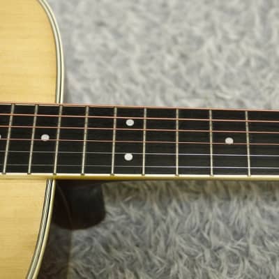 Immagine Vintage 1980's made YAMAHA FG-200D Orange Label Acoustic Guitar Made in Japan - 15