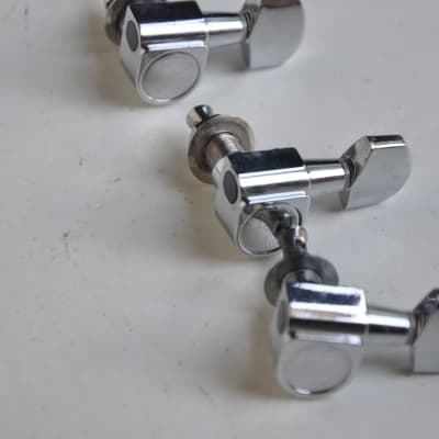 6 In-Line PING Guitar Tuners Chrome Fender Stratocaster Telecaster Strat/Tele image 3