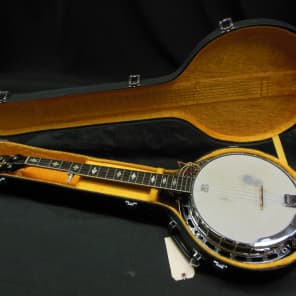 Morris Deluxe 5-String Banjo W/ Hardshell Case Made In Japan
