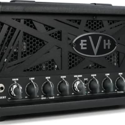 EVH 5150III Stealth Electric Guitar Tube Head, 50W, Stealth Black image 3