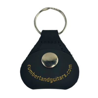 Cumberland Guitars - Leather Pickholder Keychain - Black image 3