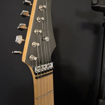 Japan Made Silverburst Strat Style Electric Guitar Silver Guitar #332 image 13