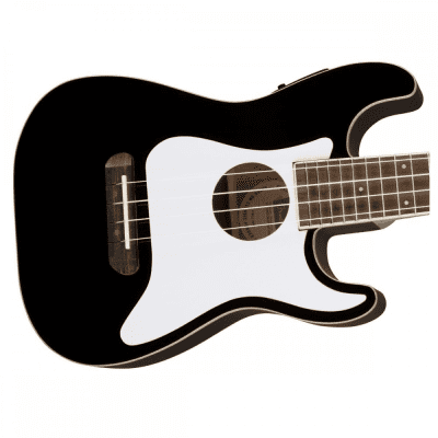 Fender Fullerton Strat Ukulele Black image 2