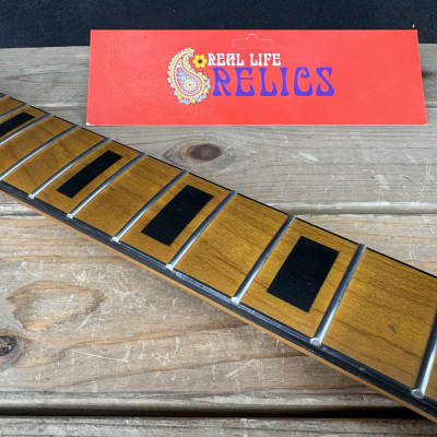 Real Life Relics Jaguar® NECK Nitro Roasted Maple With Bound Maple Fingerboard Block Inlays Neck Large Headstock 21 Fret JGMMBR #4 image 3