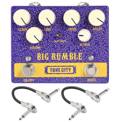 New Tone City Big Rumble Overdrive & Boost Guitar Effects Pedal image 1
