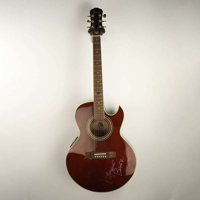 Beckett Authenticated Jeff "Skunk" Baxter Signed Epiphone | Reverb