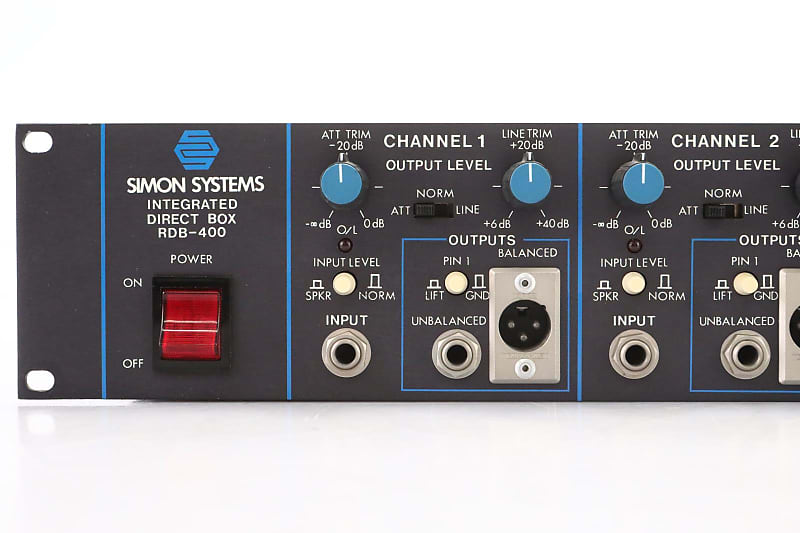 Simon Systems RDB-400 4-Channel Integrated Direct Box w/ XLR Snake Cable  #47966 | Reverb