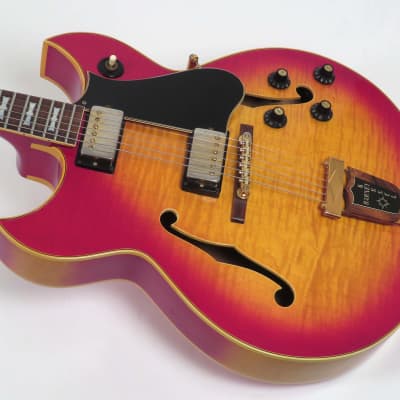 Gibson Barney Kessel Custom 1968 Sunburst ~ Hang Tags! ~ Flamed Maple ~ Original Case image 8