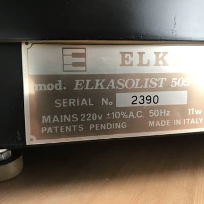 Elka Solist 505 / 70s analog synthesizer / Soloist Bild 9