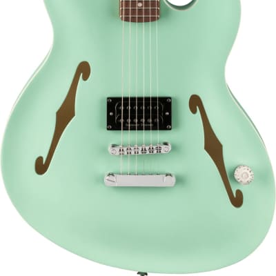 Fender Tom DeLonge Starcaster Electric Guitar, Satin Surf Green, Rosewood image 2