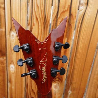 Dean USA  Dime Razorback - Slime Green 6-String Electric Guitar w/  Hardshell Case (2023) image 5