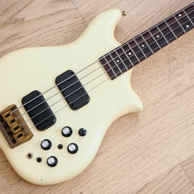 1980s Kawai FIIB Vintage Neck Through Bass Guitar Pearl