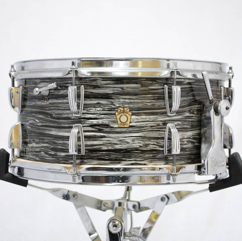 Ludwig No. 902 Symphonic Model 6.5x14" 16-Lug Snare Drum with P-87 Strainer 1960 - 1968 image 1