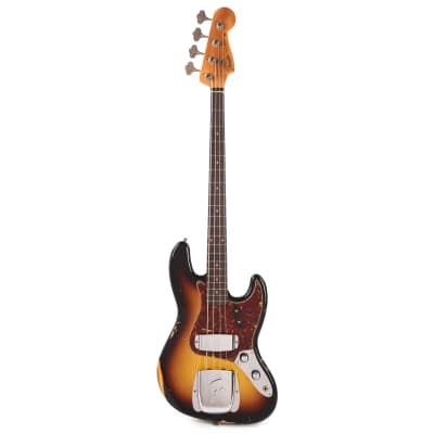 Fender Custom Shop 1962 Jazz Bass Relic 3-Color Sunburst (Serial #CZ576892) image 4