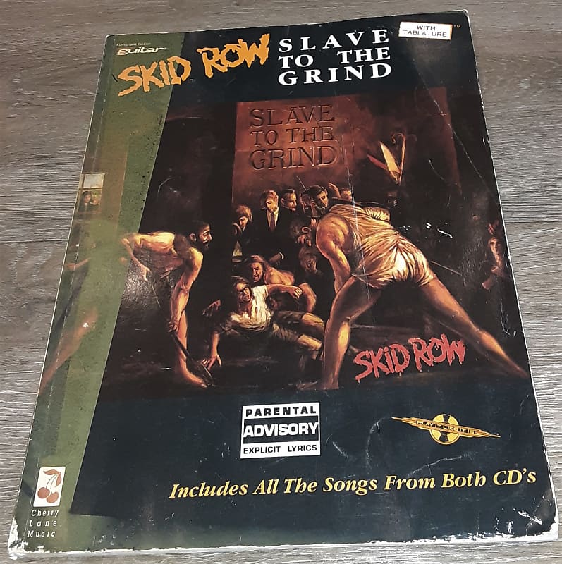 SKID ROW SLAVE TO THE GRIND GUITAR TAB BOOK TABLATURE Reverb