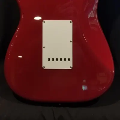 Custom Fender Stratocaster Gilmour Inspired "Red Strat" Candy Apple Red EMG DG20 with Gigbag image 7