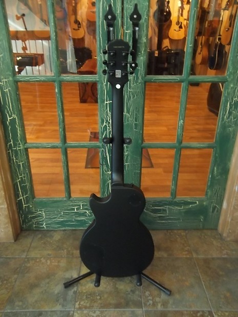 Epiphone Gothic Goth Les Paul Studio Solid Body Guitar Satin Epiphone Gothic Goth Les Paul Studio Solid Body Guitar Satin