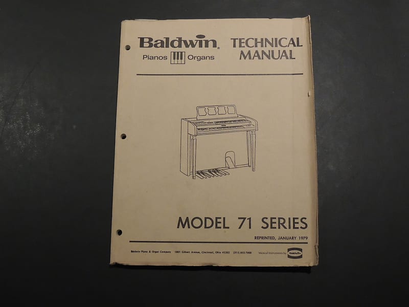 Baldwin Model 71 Series Technical Manual [Three Wave Music] Reverb
