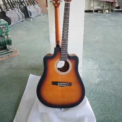 6 String / 6 String Acoustic Electric, Double Sided Busuyi Double Neck Guitar for Alternate tuning image 1