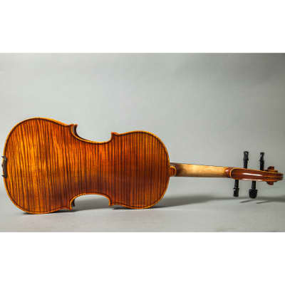 Professional Hand Made Violins 4/4 Full Size Beautiful Flamed Back Limited Quantity (FL004-EB-DX700) image 5