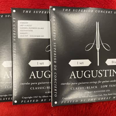 Augustine classical guitar strings low tension black (3 PACKS) for sale