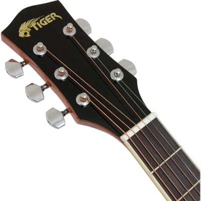 Tiger ACG2 Acoustic Guitar Pack for Beginners, Sunburst image 3