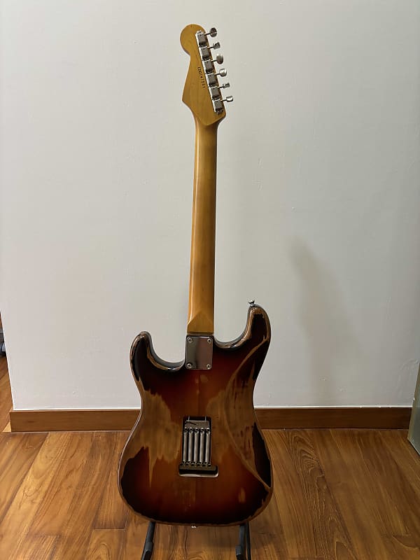 MIJ Edwards SRV Relic Stratocaster Guitar (E-SE-108R/SV