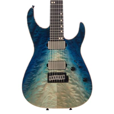 Tom Anderson Angel 7 - Blue WakeSurf - 24 fret / 7-string Drop Top 