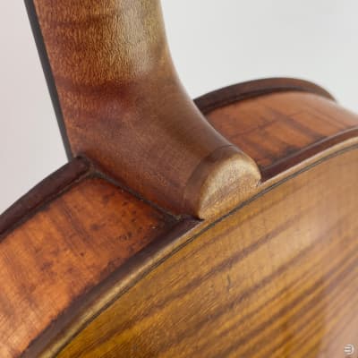 Antique Violin from Klingenthal, Germany - Labeled: J. N. Le Clerc - c. 1800 - LOB: 356 mm image 10