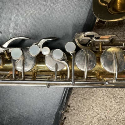 buescher aristocrat tenor saxophone s-40 1950s-1960s - brass - plays well image 13