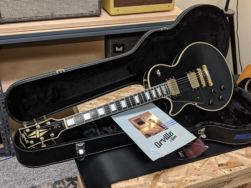 Orville BY Gibson LPC Left Handed Black Custom Les Paul