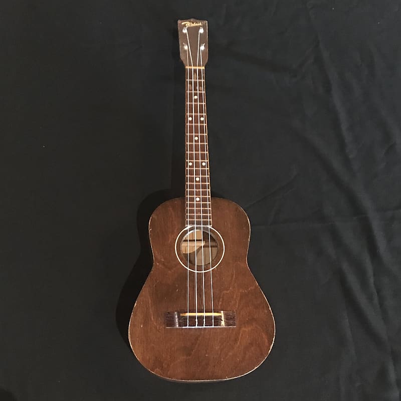 Wabash 50's Baritone Ukulele with Chipboard Case Reverb