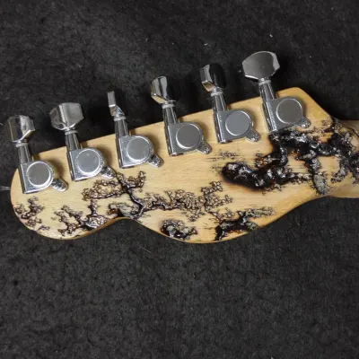 Custom Fractal Burn Guitars  Telecaster 2022 with Killswitch image 9