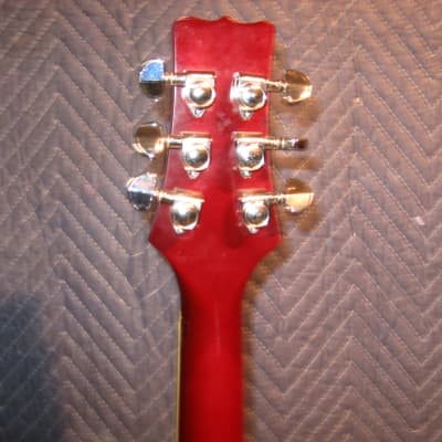 PHIL Electric 6 String. Red PRS Type. Player package with Bag, Strap, Stand and Cord. image 5