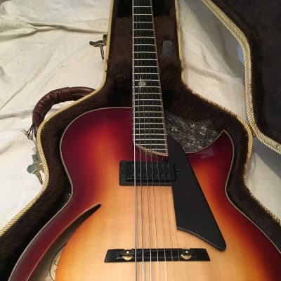Gagnon Archtops Shadow 7 7 String Archtop Guitar 2013 2 Tone Honey Burst image 17