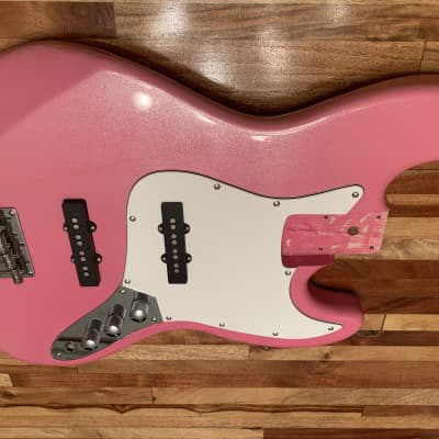 Loaded Huntington Jazz Bass Body Pink Pearl Metallic image 1