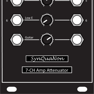 SynQuaNon Eurorack 7-Channel Amplifier-Attenuator with 30dB Gain image 2