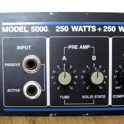 Hartke Systems 5000 Bass Amp Head Dual 250W + 250W HA5000