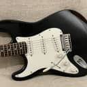 2003 Squier Stratocaster Standard Series Left Hand Lefty Guitar Black Metallic Set Up - Indonesia