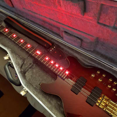 Status King Bass Paramatrix with red LEDs - Mark King Level 42 