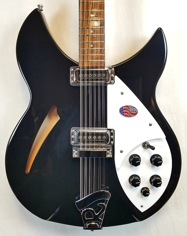 Rickenbacker NEW 330/12 JetGlo 12-String Hollowbody Guitar, 21 Fret, Gotoh Tuners, HSC 2023 image 1