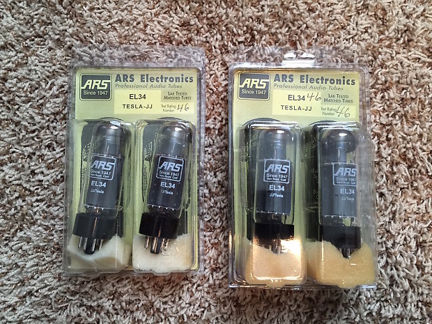 ARS Electronics EL34 Matched Quad Tesla/JJ