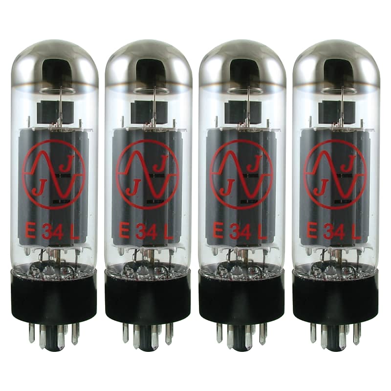 4 JJ Electronic E34L Power Vacuum Tubes Matched Quad (T-E34L-JJ-MQ) image 1
